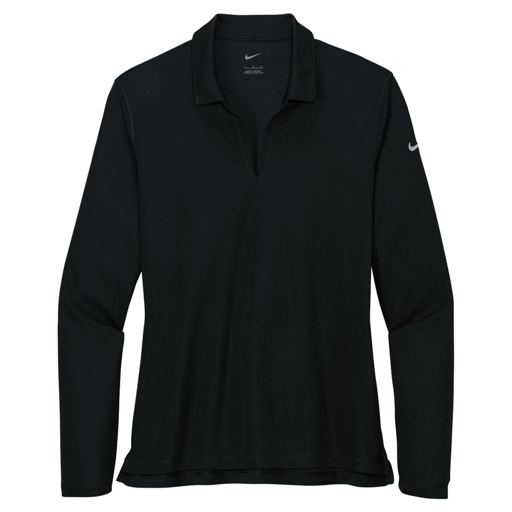 Nike Ladies Dri-FIT Micro Pique 2.0 Long Sleeve Polo