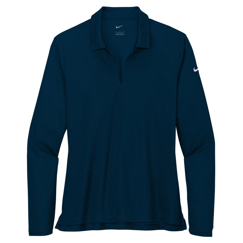 Nike Ladies Dri-FIT Micro Pique 2.0 Long Sleeve Polo